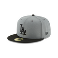 New Era Los Angeles Dodgers Basic Stone/Black 59Fifty Fitted Hat