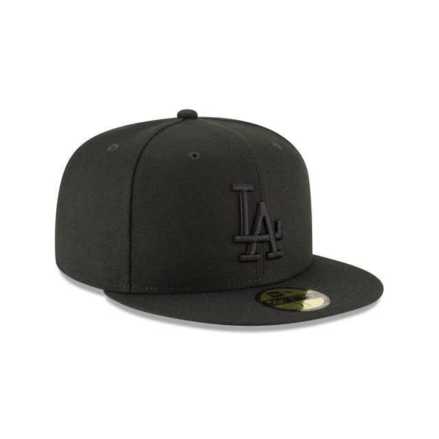 New Era Los Angeles Dodgers LA Black/Black Grey Undervisor 59Fifty Fitted Hat