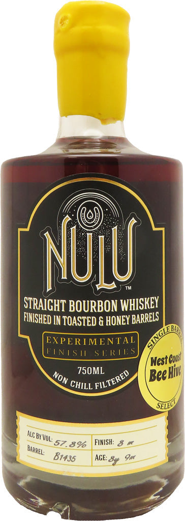 Nulu Toasted Honey West Coast Bee Hive Bourbon 750ml
