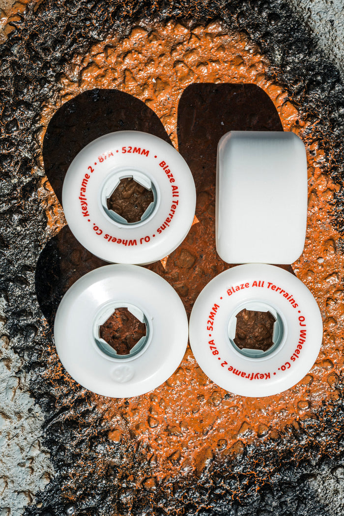 OJ 54mm Keyframe 2 White 87a Skateboard Wheels