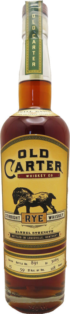 Old Carter Straight Rye Batch 15 750ml