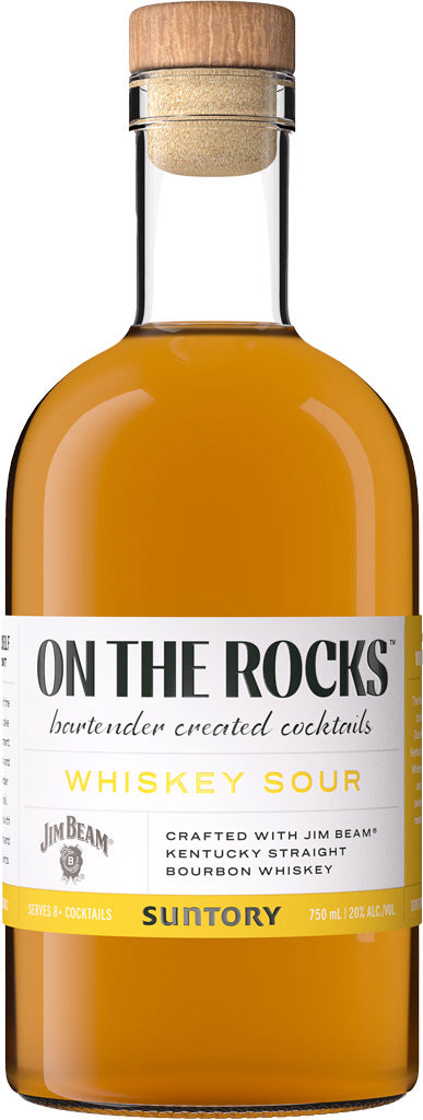 On The Rocks Jim Beam Whiskey Sour 750ml