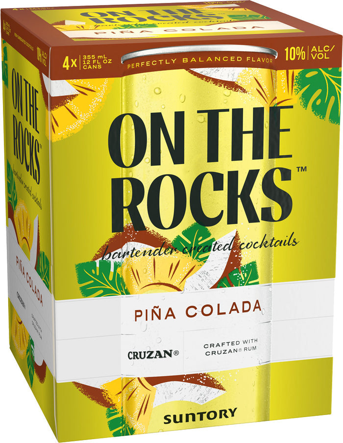 On The Rocks Pina Colada 4pk Cans