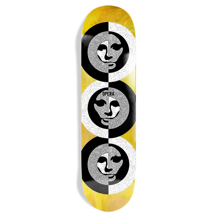 Opera 50-50 EX7 Yellow/Oil Slick Skateboard Deck