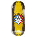 Opera Fatties Torn Spike Brown/Yellow 12" Skateboard Deck