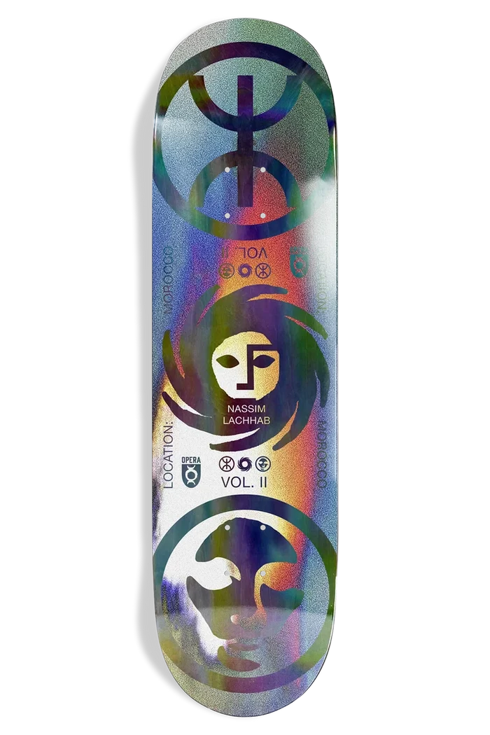 Opera Nassim Crypto EX7 Black/Oil Slick Skateboard Deck