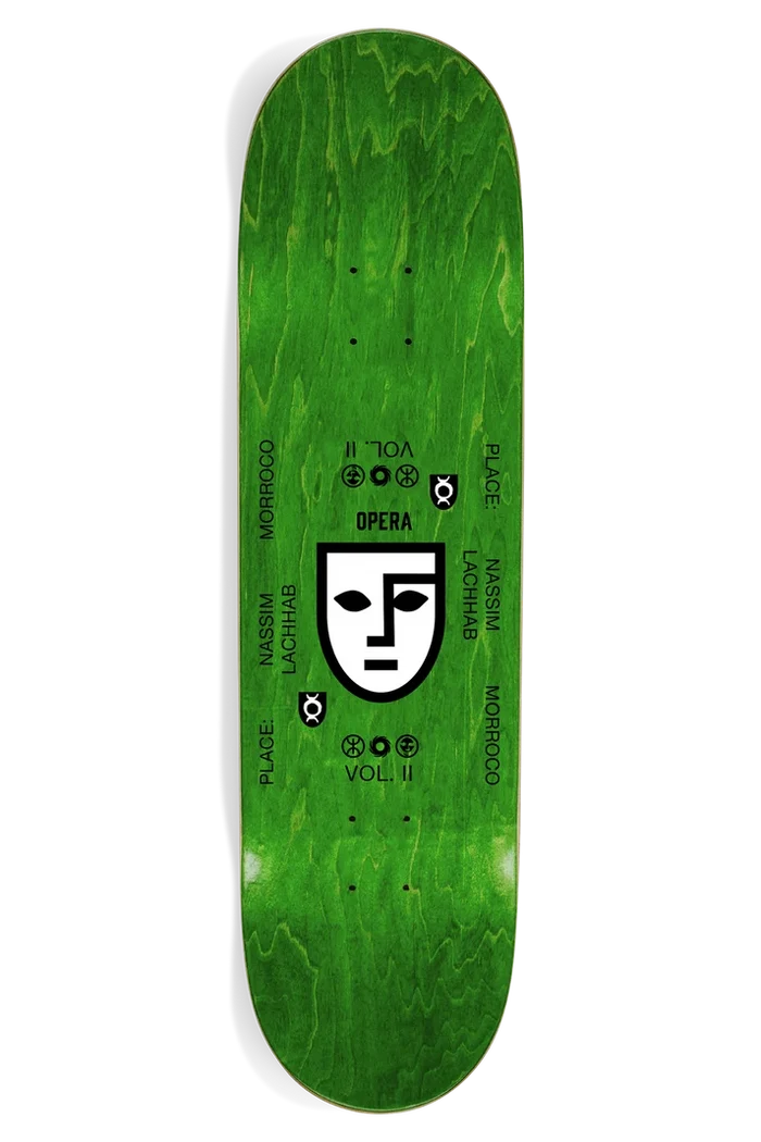 Opera Nassim Crypto Holographic Oil Slick Skateboard Deck