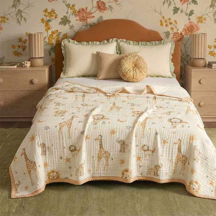 Ownkoti Animal Kingdom Cotton Muslin Blanket - image 0