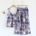 Ownkoti Bohemian Print Cami Loungewear Set - Blue & Purple - XL - image 0