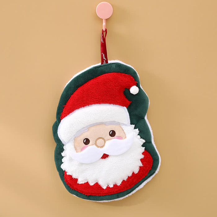 Ownkoti Christmas Hanging Kitchen & Bathroom Towels  - Santa Claus - 4PCS - 8" x 12" - image 3