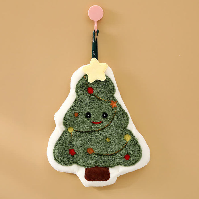 Ownkoti Christmas Hanging Kitchen & Bathroom Towels  - Christmas Tree - 4PCS - 8" x 12" - image 6