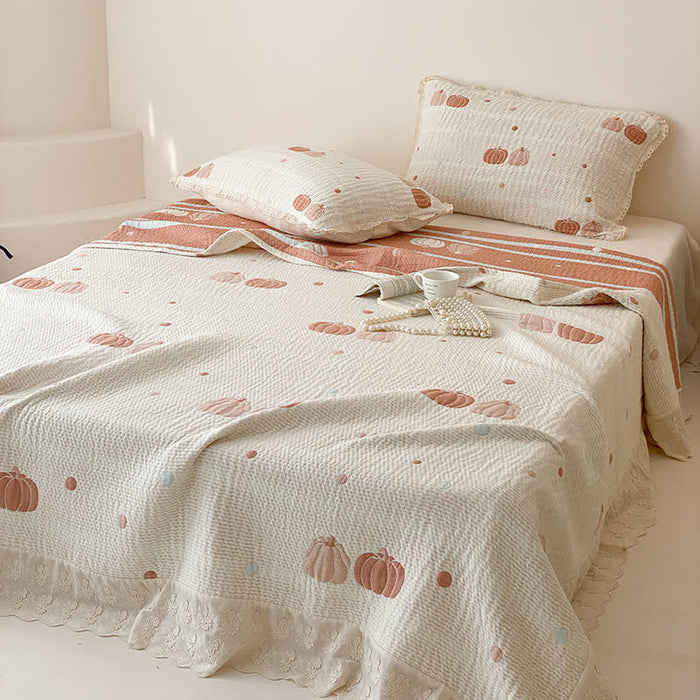 Ownkoti Cream Pumpkin Quilted Lyocell Summer Quilt - image 1
