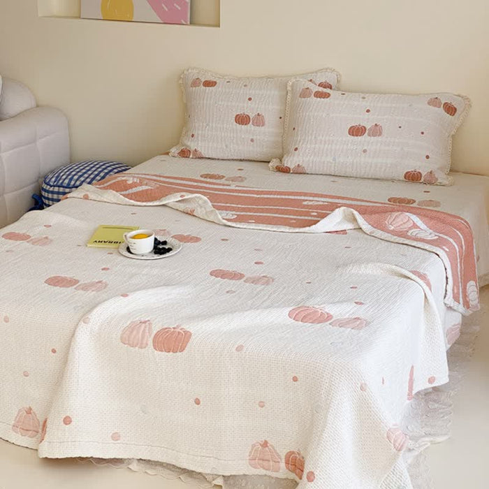 Ownkoti Cream Pumpkin Quilted Lyocell Summer Quilt - image 3