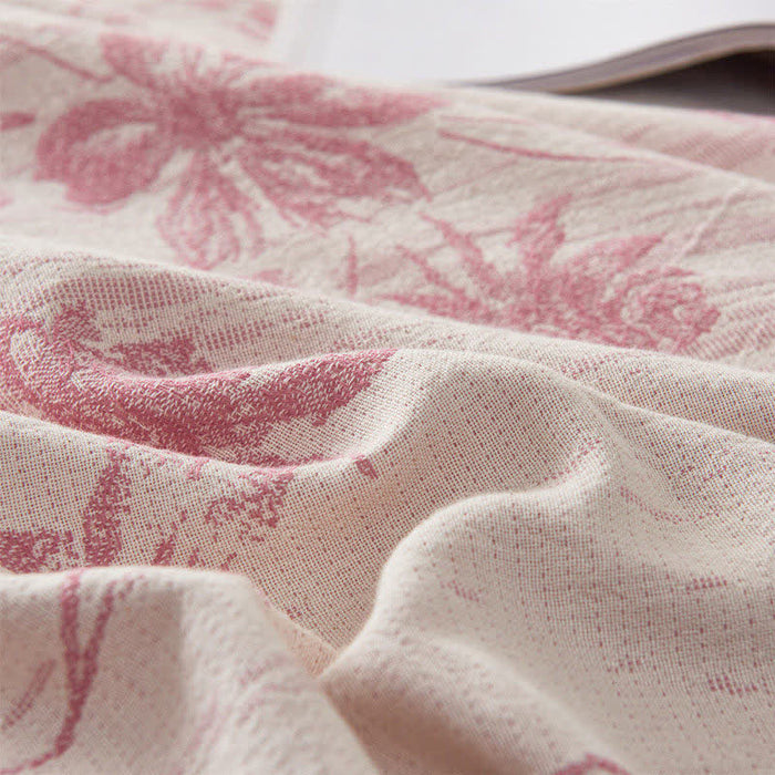 Ownkoti Elegant Floral Cotton Muslin Quilt Blanket - image 6
