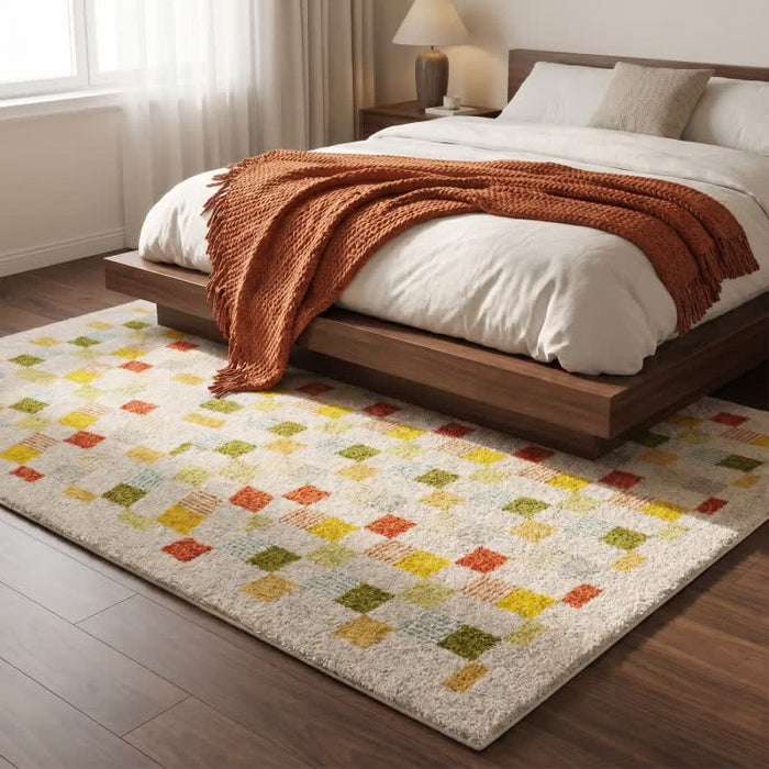 Ownkoti Dopamine Color Block Checkered Rug - image 4