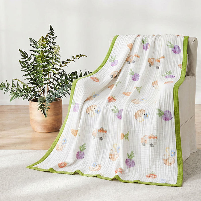 Ownkoti Garden Veggie Print Cotton Gauze Blanket - image 2