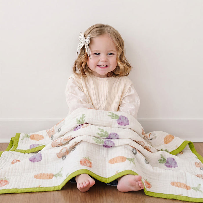 Ownkoti Garden Veggie Print Cotton Gauze Blanket - image 3