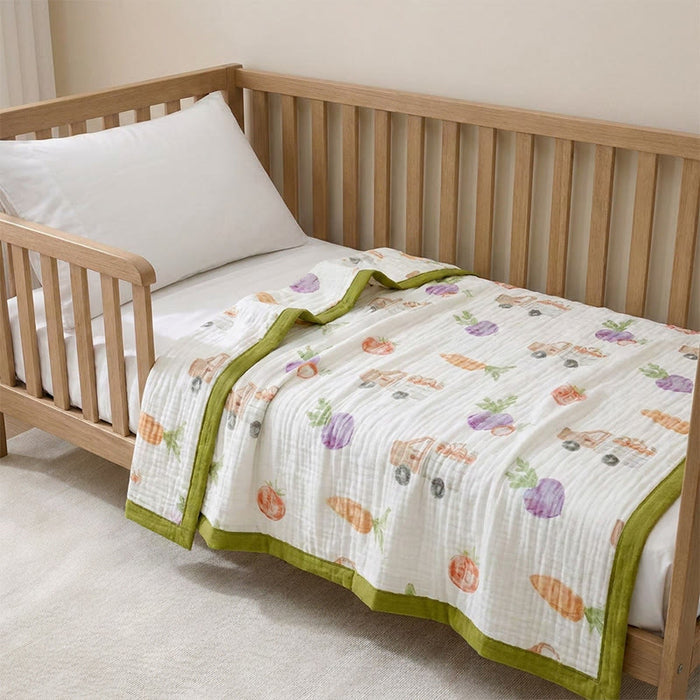 Ownkoti Garden Veggie Print Cotton Gauze Blanket - image 4