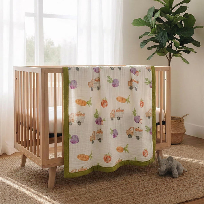 Ownkoti Garden Veggie Print Cotton Gauze Blanket - image 5