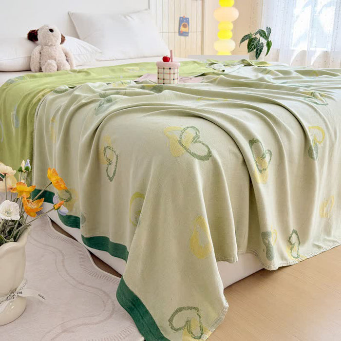 Ownkoti Green Heart Bamboo Fiber Summer Blanket - image 1