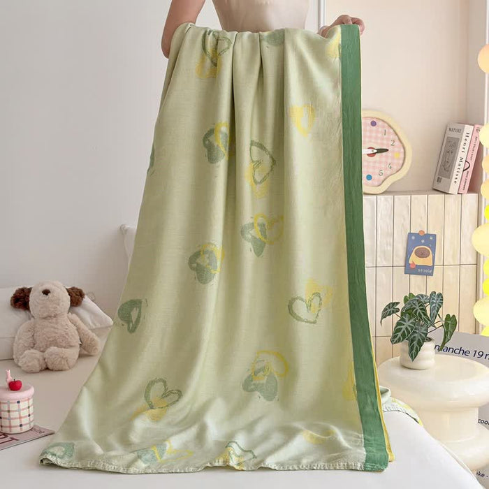 Ownkoti Green Heart Bamboo Fiber Summer Blanket - image 3