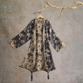 Ownkoti Mocha Floral Cotton Kimono Robe - Brown - L - image 0