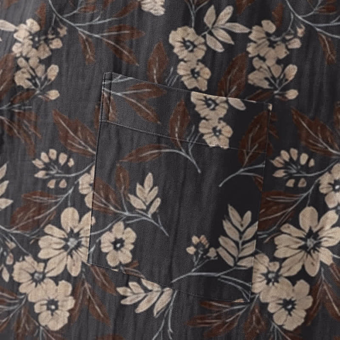 Ownkoti Mocha Floral Cotton Kimono Robe - image 5