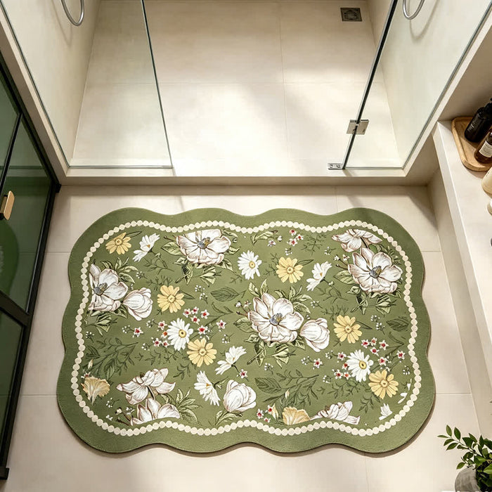 Ownkoti Retro Botanical Diatom Mud Anti-Slip Mat - image 1