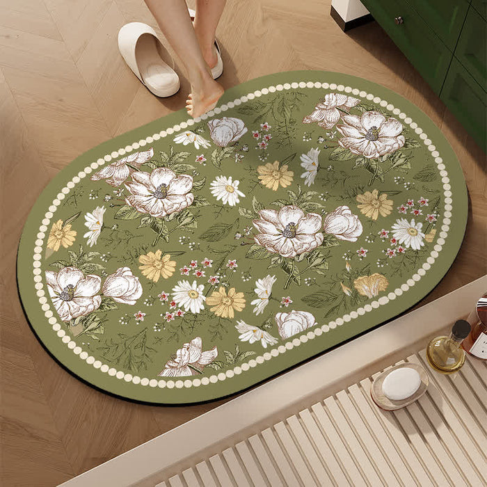Ownkoti Retro Botanical Diatom Mud Anti-Slip Mat - image 3