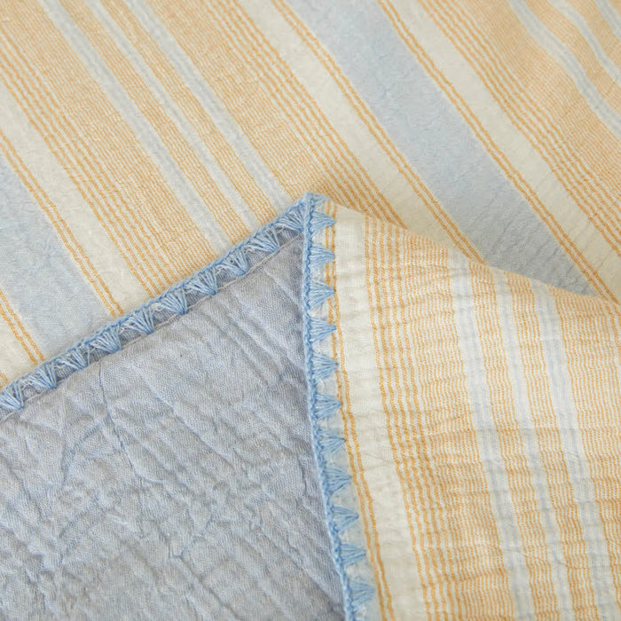 Ownkoti Soft Stripe Reversible Cotton Bedspread - image 4