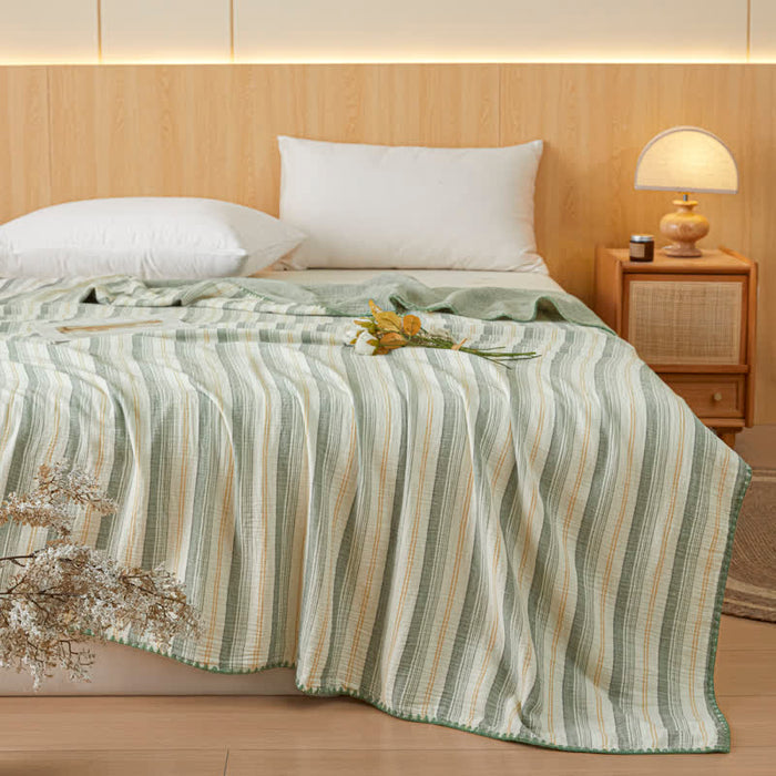 Ownkoti Soft Stripe Reversible Cotton Bedspread - image 6