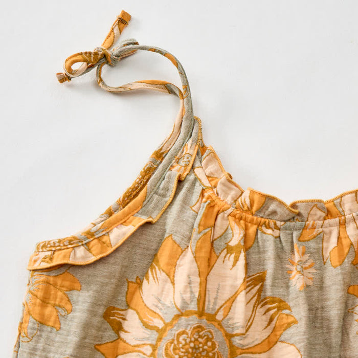 Ownkoti Sunflower Bloom Tie Strap Cami Loungewear Set - image 5