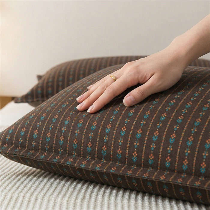 Ownkoti Vintage Bohemia Button Cotton Pillowcases (2PCS)  - image 2