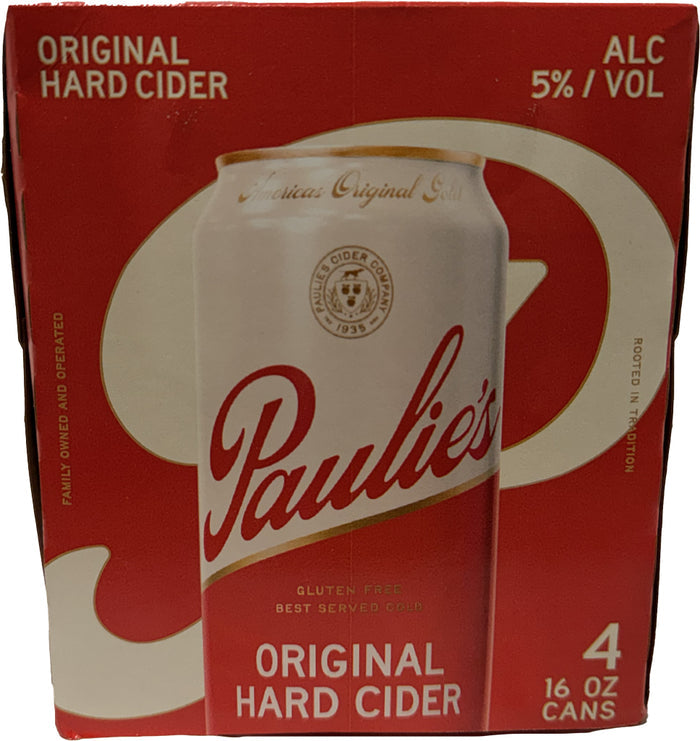 Paulie's Original Hard Cider 16oz 4pk cans