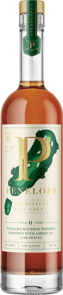 Penelope Architect of Golf Straight Bourbon Whiskey 6 Year Old 750ml