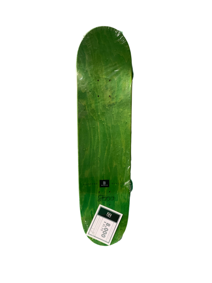 Plan B Crest Yellow/Blue 8" Classic Skateboard Deck