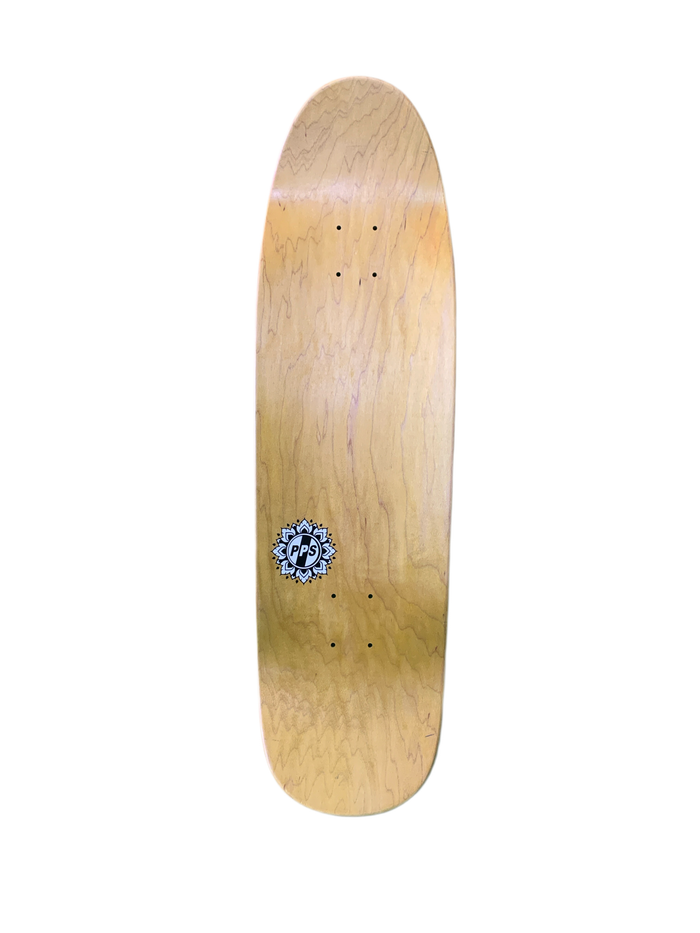 Pocket Pistols Flower Logo Rasta 9" Shaped Classic Skateboard Deck