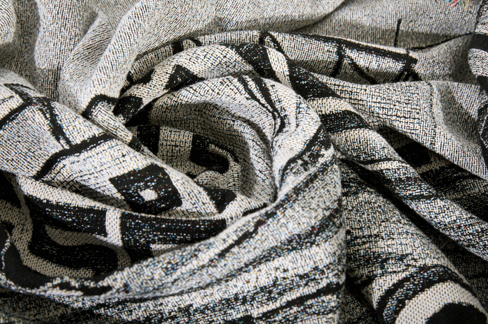Polar Happy Sad II Black/White Throw Blanket