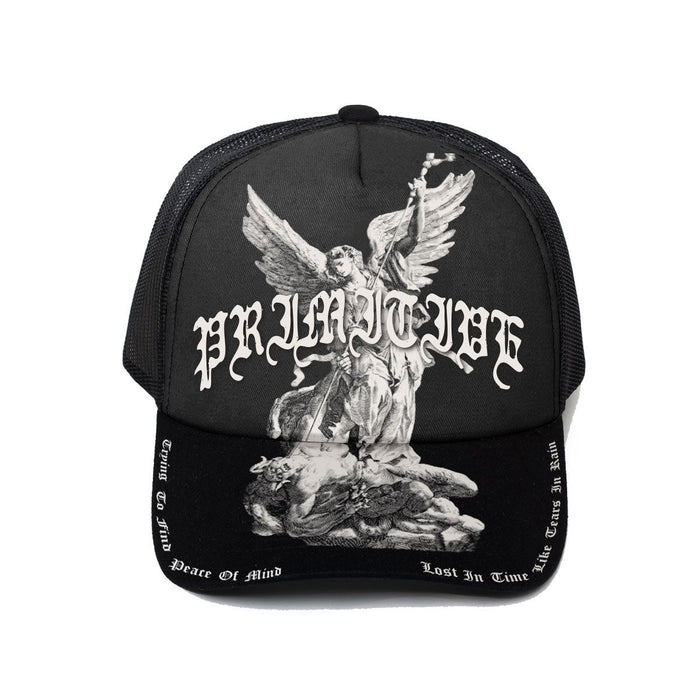 Primitive Century Black A-Frame Trucker Hat