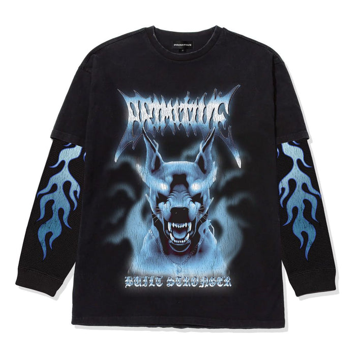 Primitive Defender Heavyweight Black Twofer Long Sleeve T-Shirt