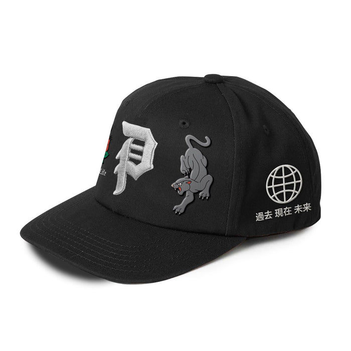 Primitive Outsider Black A-Frame Snapback Hat