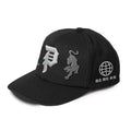 Primitive Outsider Black A-Frame Snapback Hat
