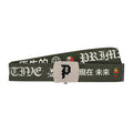 Primitive Outsider Olive Web Belt