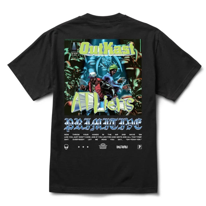 Primitive x Outkast ATLiens Black Heavyweight S/s Shirt