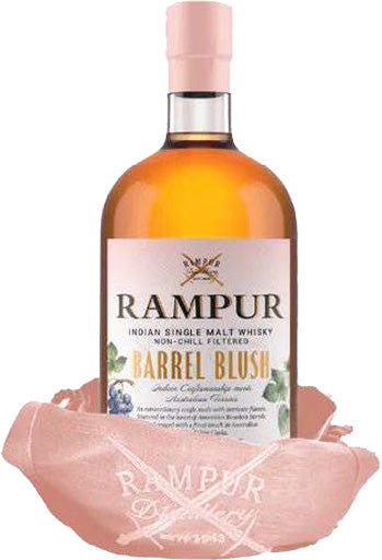 Rampur Barrel Blush Australian Shiraz Wine Cask Finish Indian Single Malt Whisky 750ml