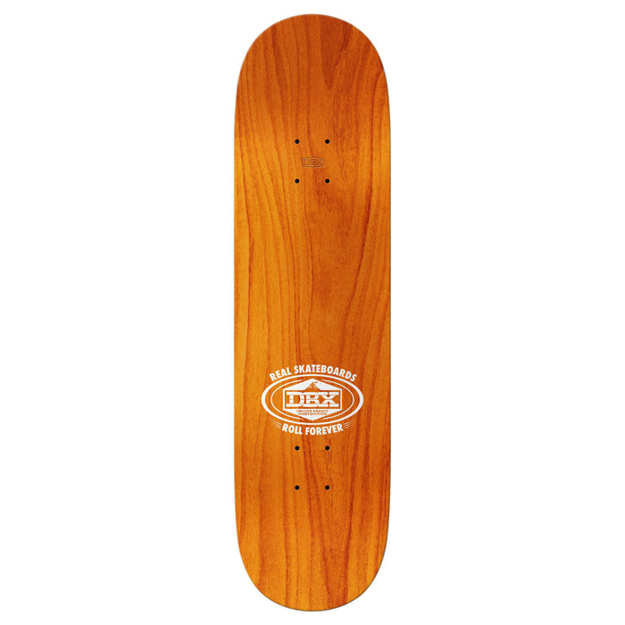Real DBX Team Oval 8.38" Full Yellow Skateboard Deck