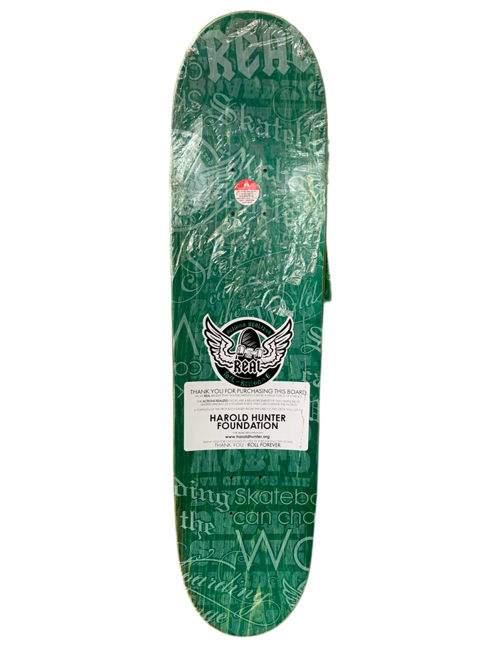 Real Harold Hunter Foundation Actions Realized 8" Classic Skateboard Deck