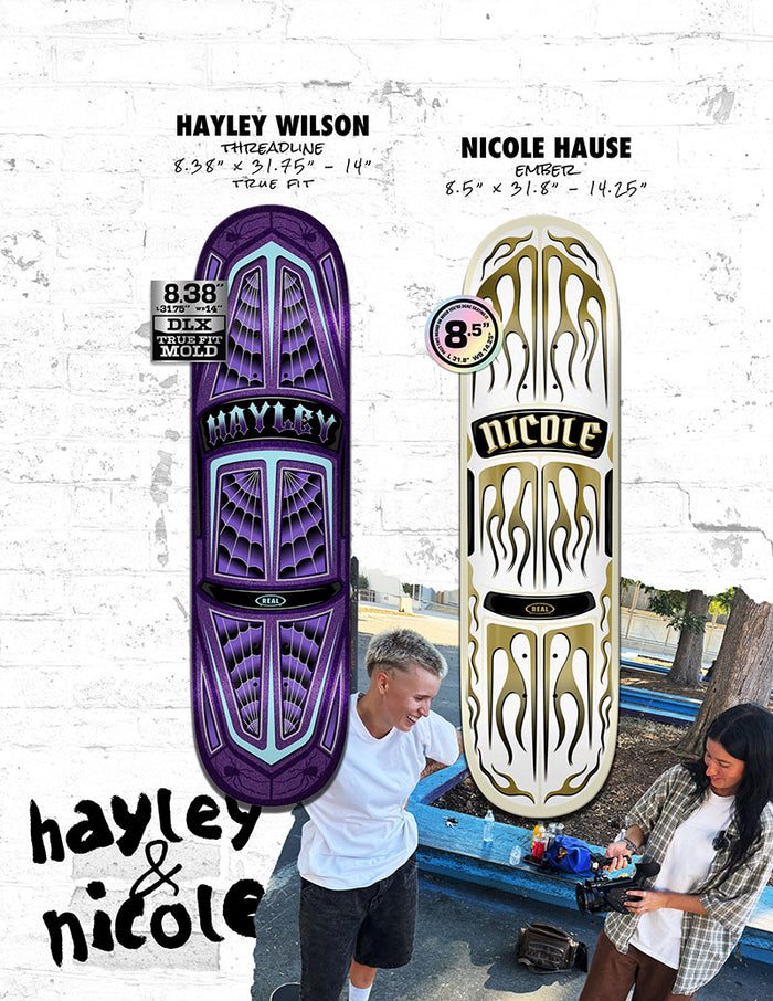Real Hayley Wilson Threadline 8.38" True Fit Skateboard Deck
