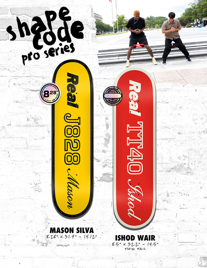 Real Ishod Wair Shape Code 8.5" Skateboard Deck