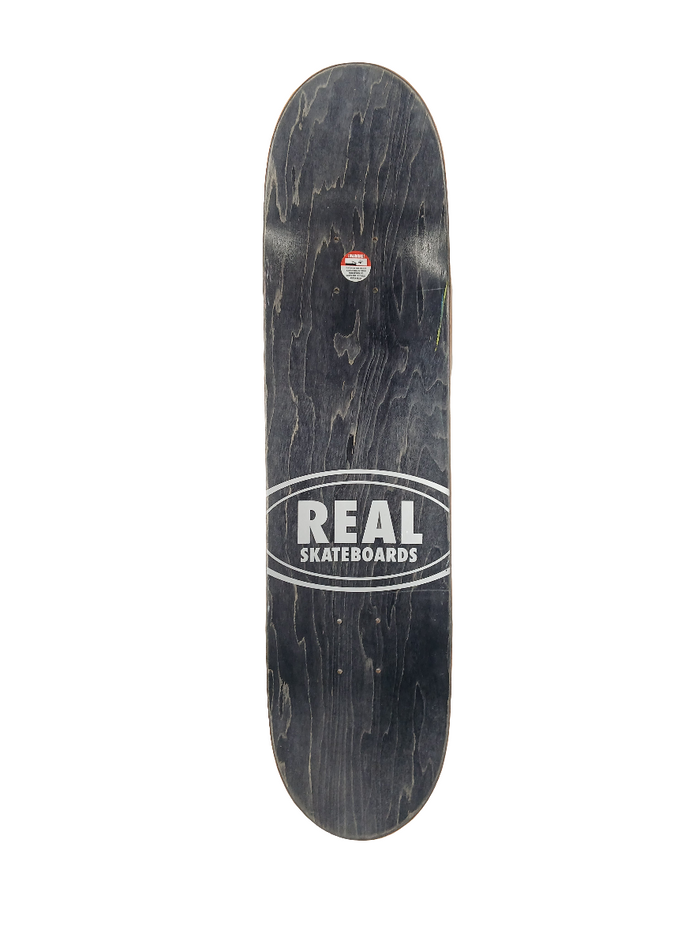 Real Peter Ramondetta Floral Black Red White Size 7.78" Vintage NOS Deck